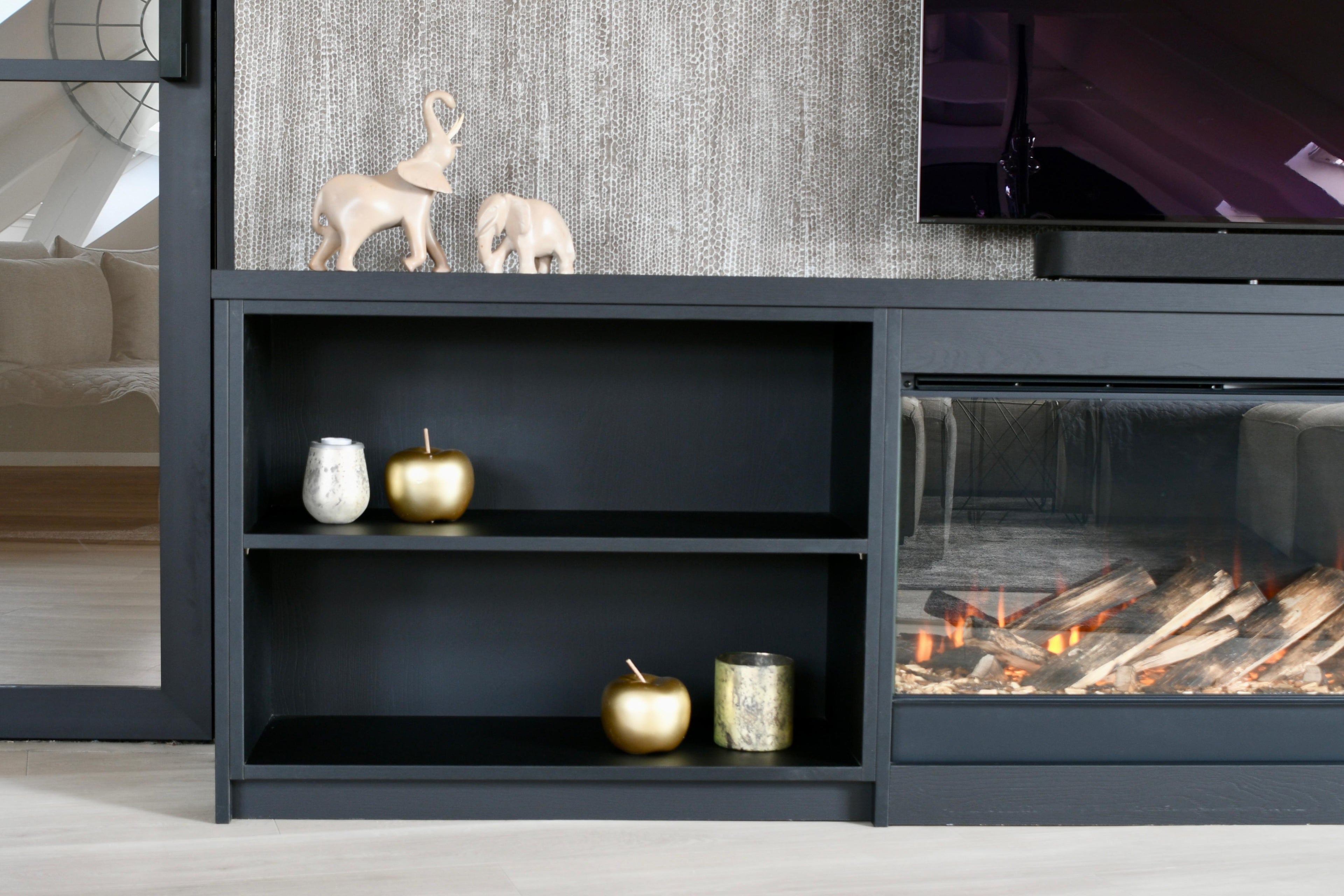 Sfeervol haardmeubel