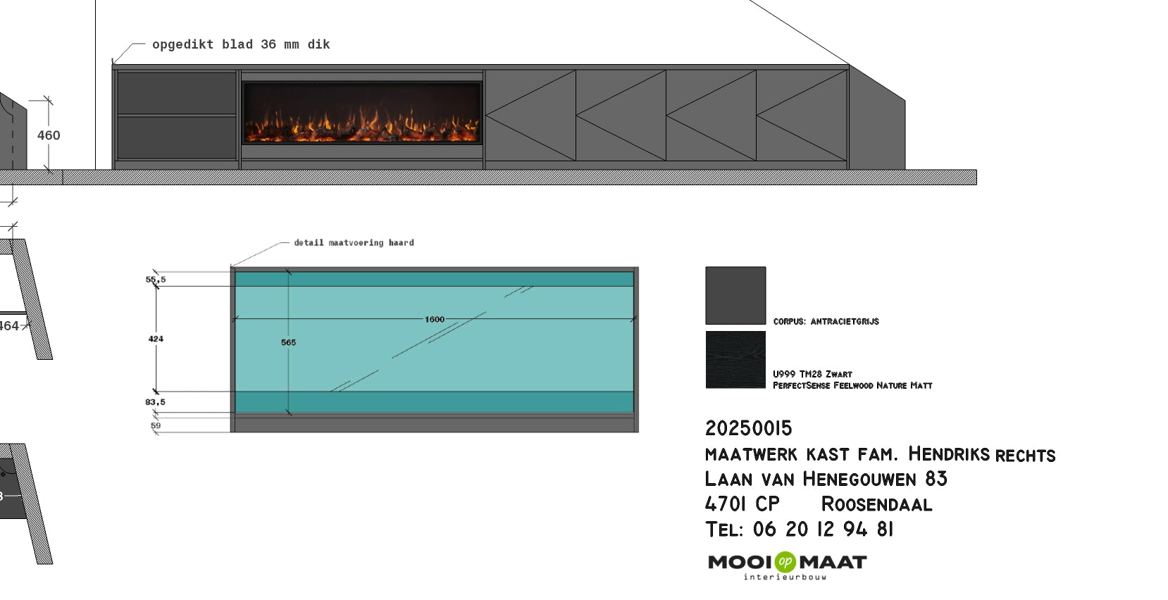 Sfeervol haardmeubel